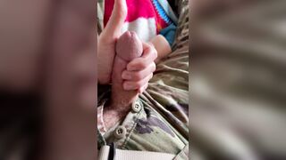 Army soldier fucks his steaming bang-out plaything - drains off and shoots a steaming fountain in uniform