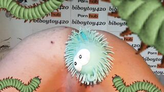 Assfucking centipede crawling in and out,hentai parody.(halloween fun)