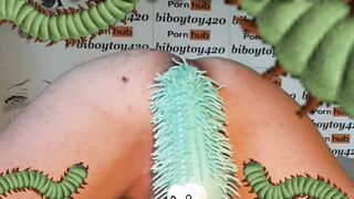 Assfucking centipede crawling in and out,hentai parody.(halloween fun)