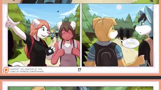 Fur covered Comic Dub: Weekend (Furry Toon, Hairy Femboy, Cartoon, Donk porking)