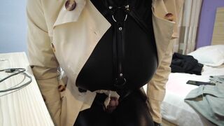 uncut latex jerk with probing hotel