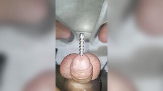 拘束阳具和睾丸插尿道棒