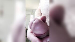 Older dude masturbates