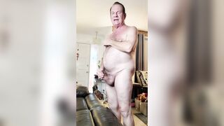 Older dude masturbates