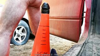 Personal Flick, Taking XL Cone Plaything Mod Outdoors at Work Alone