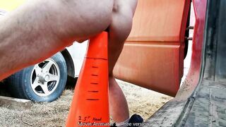 Personal Flick, Taking XL Cone Plaything Mod Outdoors at Work Alone