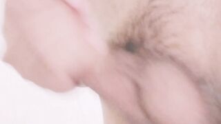 Korean Twink close-up Getting off and pop-shot (asian man sausage)