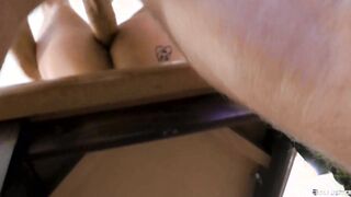 BIGSTR - Delivery Man Gets An Suggest He Can't Deny And Gets His Culo Pummeled With A XXL Fake penis