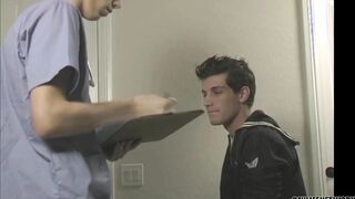 BeddableBoys: Sailor Sean Corwins Giant Dick Leaves Medic Kayl Oriley Sopping In Jizm