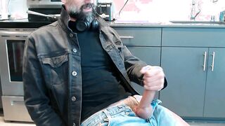 Daddies Large Penis Spunking for You