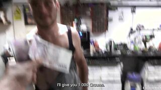 BIGSTR - Gorgeous Sweat-soaked Mechanic Gets Down And Sloppy For A Steaming Repair Store Romp
