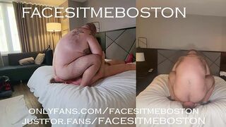 Can you withstand the total weight of his phat rump crashing down on your face?