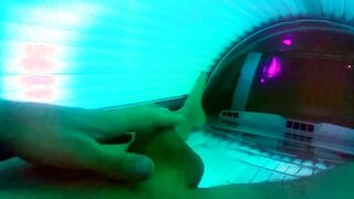 Justa9er Toying Around In Tanning Sofa with My Ample Milky Man meat