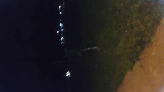 Femboy walks outdoors nude