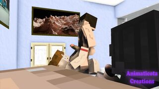 Late game night with the studs - Minecraft Faggot Fuckfest Toon