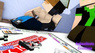 Late game night with the studs - Minecraft Faggot Fuckfest Toon