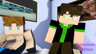 Late game night with the studs - Minecraft Faggot Fuckfest Toon