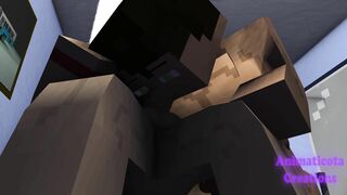Late game night with the studs - Minecraft Faggot Fuckfest Toon
