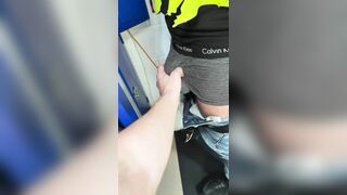 Construction employee gets poked by humungous boner on website