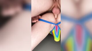 Jockstrap Faggot No condom Boned and Spunk Crammed