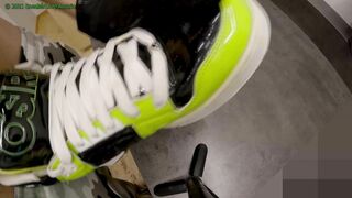 four Jizz shots on Lime Green Osiris Bronx