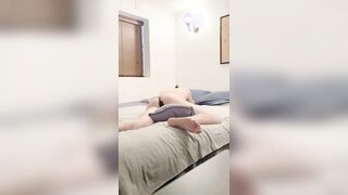 Cushion Tearing up with Undies On, Booty Ass-plug In and Slapping My Backside Rigid (Gagging Climax)
