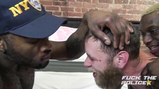 2 Humungous Dark-hued Dicks Dual Shag Milky Arse