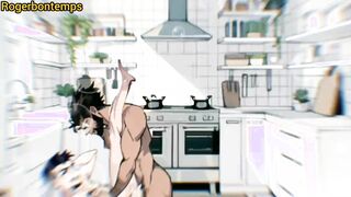 Multiracial Quickie in the Kitchen Toon Anime porn Toon