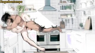 Multiracial Quickie in the Kitchen Toon Anime porn Toon
