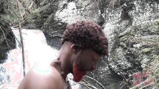 Dark-hued Panther Boinks and Breeds Bone-wringing Dark-hued Plow-crevasse Outdoors