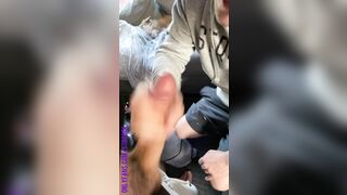 Masturbating each other