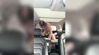 Mischievous driver cannot get enough of his passenger’s sausage