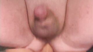 Stocky Daddy Teddy, Maxwell Cox, rides a nail girl