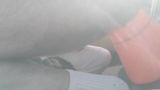 Individual Movie Of Straight Male Outdoors Opening up Ass On Ample Cone In Camper At Beach