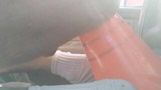 Individual Movie Of Straight Male Outdoors Opening up Ass On Ample Cone In Camper At Beach