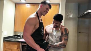 Cooking Jism-shotgun Gets Outshined by Malik's Mouth-watering Meat