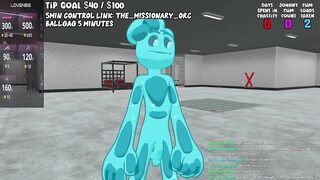 Slime Hangs out with chat in VR