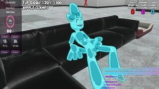 Slime Hangs out with chat in VR