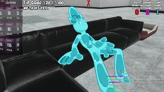 Slime Hangs out with chat in VR