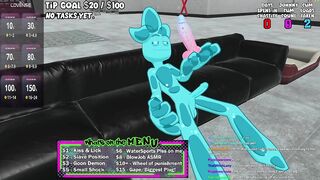 Slime Hangs out with chat in VR