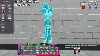 Slime Hangs out with chat in VR