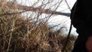 Jon Arteen takes his youngster boner outside, pees in a lake and suddenly feels the urge to jack