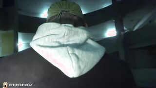 Caillera hefty Predominates Masked dickblower In Rowl Parking Bunch Banger.