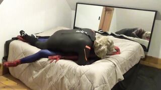 double cocked silver-blondie orca penetrates and grinds spiderrman - part 2