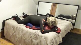 double cocked silver-blondie orca penetrates and grinds spiderrman - part 2