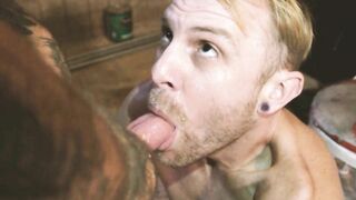 JIZZ SOIREE Sequence-four_Queer cherub likes his bulky, tatted mate's manmeat