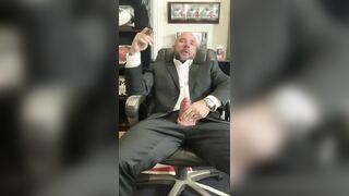 Jason Collins cigar smoking with a uncontrollable rock-hard-on