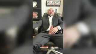 Jason Collins cigar smoking with a uncontrollable rock-hard-on