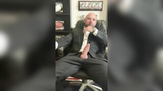 Jason Collins cigar smoking with a uncontrollable rock-hard-on