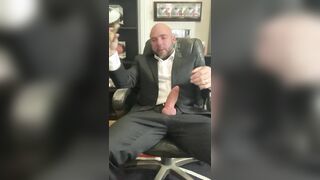 Jason Collins cigar smoking with a uncontrollable rock-hard-on